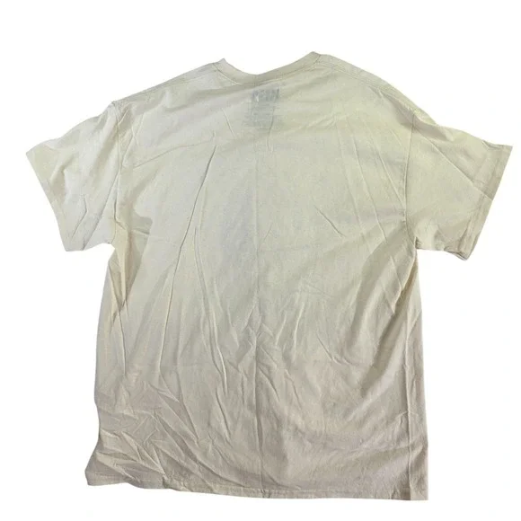 KISS Spider Web Graphic Tee XL Band Tour T-Shirt Beige Rock Vintage Style - Picture 4 of 6